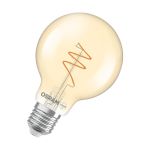 Osram Vintage 1906 LED E27 Globe Filament Twist Goud 4.9W 470lm - 927 Zeer Warm Wit | Beste Kleurweergave - Dimbaar - Vervangt 40W