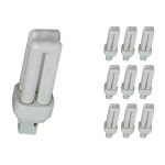 Voordeelpak 10x Osram Dulux D 10W 830 | Warm Wit - 2-Pin