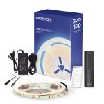 Noxion LED Strip Naga 5 Meter Complete Set - 24V - 120LEDs/m - 9.6W/m - 940 Koel Wit | 8mm - IP20 - Beste Kleurweergave - SMD2835