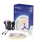 Noxion LED Strip Naga 5 Meter Complete Set - Smart Wifi - 24V - 320LEDs/m - COB - 8W/m - 940 Koel Wit | 8mm - IP20 - Beste Kleurweergave
