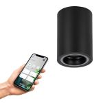 Eglo Connect.Z Smart Plafond Spot Carosso-Z Aluminium Zwart 4.9W 345lm - 827-865 Afstembaar Wit + RGB | Dimbaar - Geschikt voor GU10