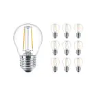 Voordeelpak 10x Philips Corepro LED Lamp E27 Peer Helder 7W 806lm - 827 Zeer Warm Wit | Vervangt 60W